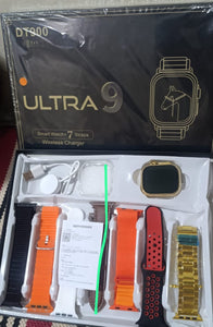 DT900 Ultra9 Smart Watch 7 in 1 (GOLD)